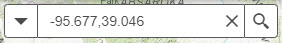 picture of searching by latitude and longitude coordinates